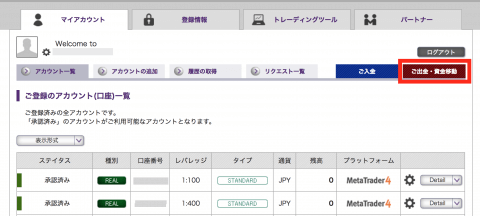 出金方法一覧へ移動