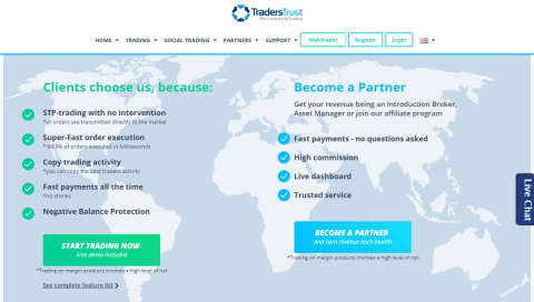 TTCM(TradersTrust)リベートプログラム