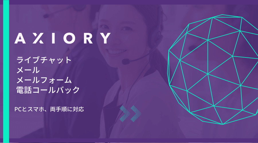 AXIORY日本語サポートデスクお問い合わせ方法アイキャッチ画像