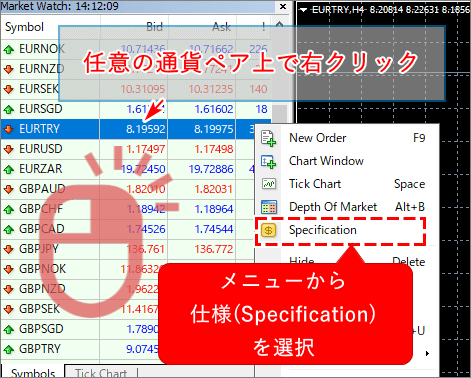 MT4仕様