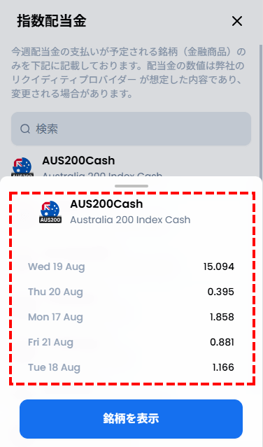 XM_株式配当金_aus200cashの確認_スマホ画面