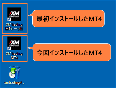 複数MT4をインストールした