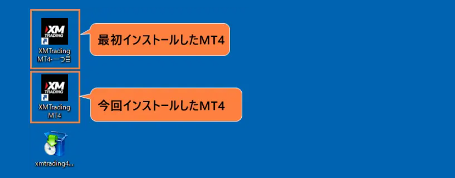 MT4ダウンロード_複数MT4をインストール__パソコン画面