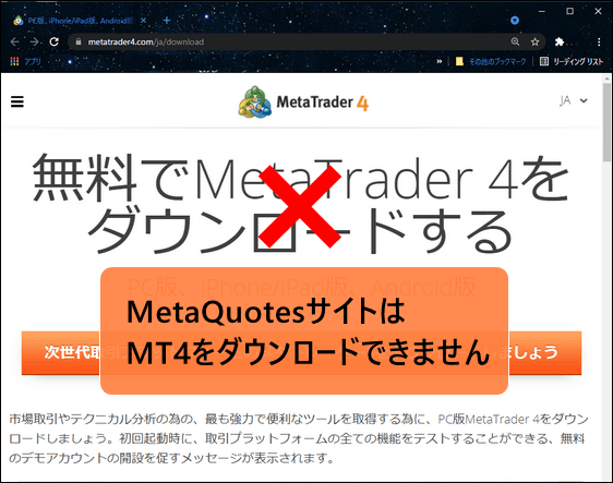 MT4_MetaQuotes会社サイト