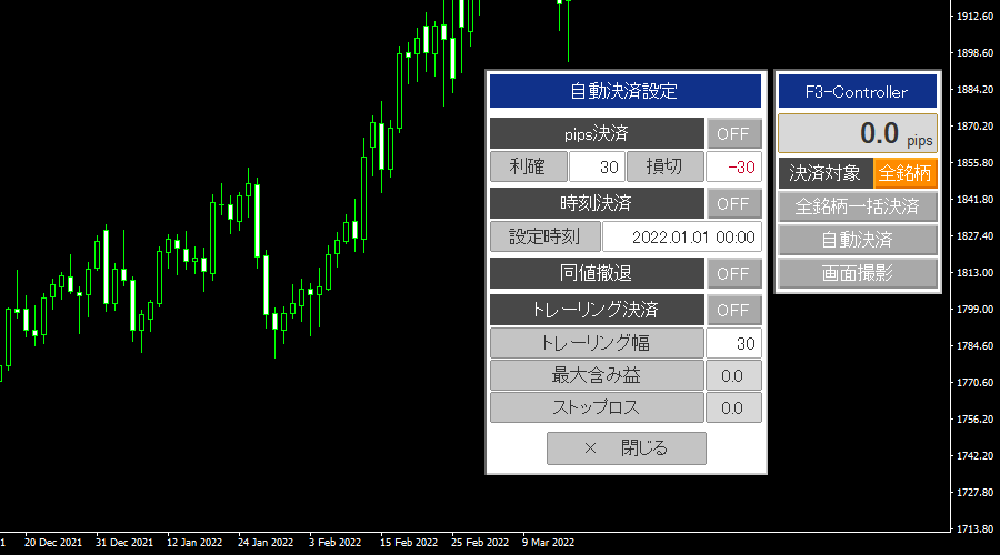 F3コントローラー表示例