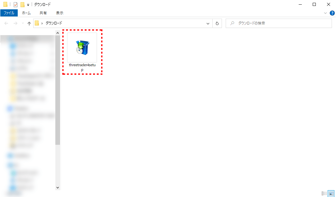 ThreeTraderデモ口座_ インストールファイルを開く_pc10