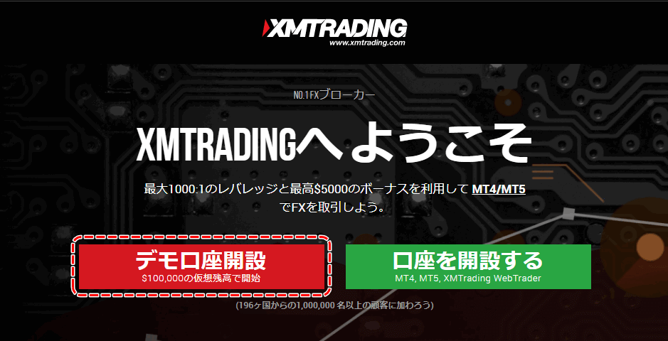 XMデモ口座開設01