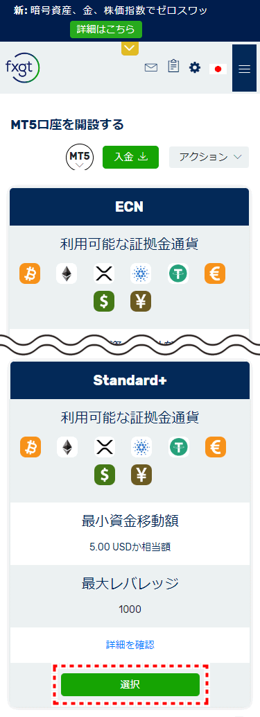 FXGT_口座開設口座タイプ選択_mb11