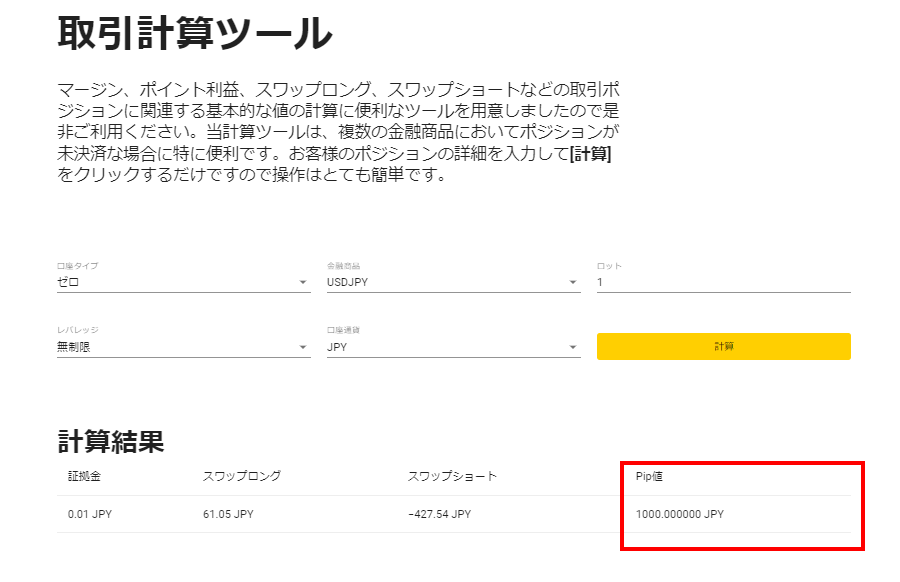 Exness計算ツールPC版