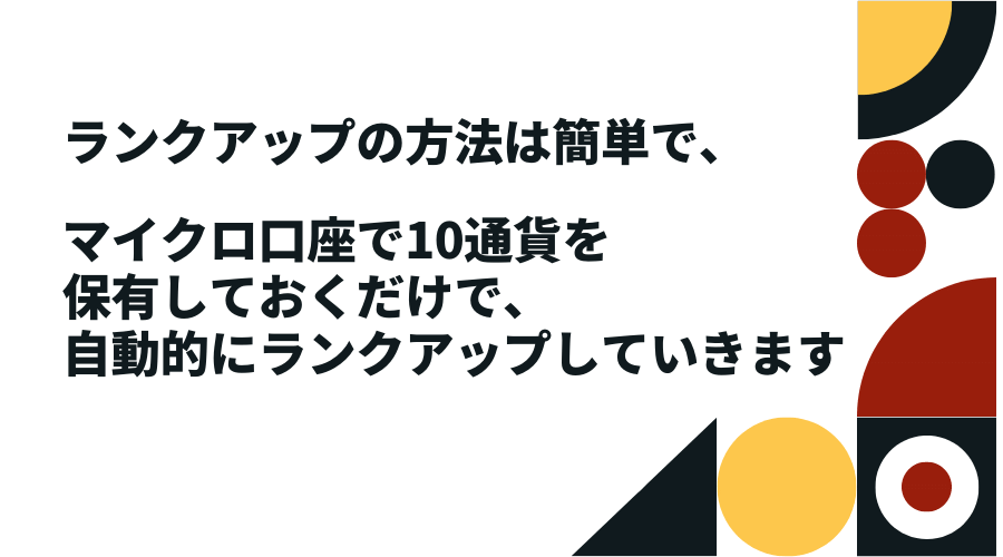 XMマイクロ口座を利用したロイヤリティプログラムのランクアップ方法