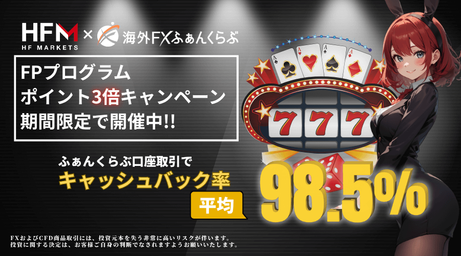 HFMタイアップF3プログラムトリプルポイントキャンペーン