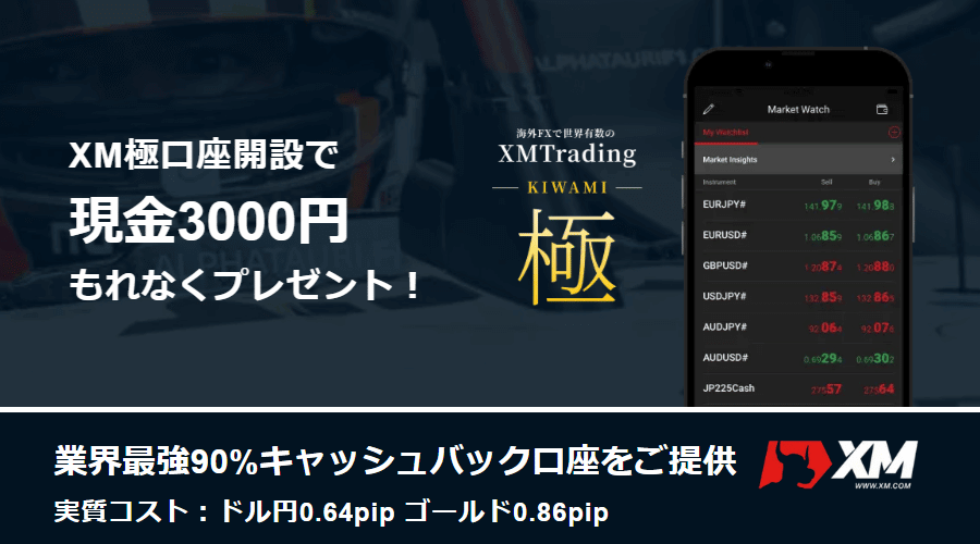 XMTrading極口座開設キャンペーンアイキャッチ