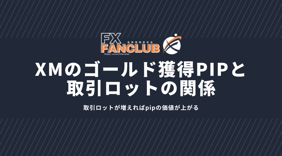 XMのゴールド獲得pip