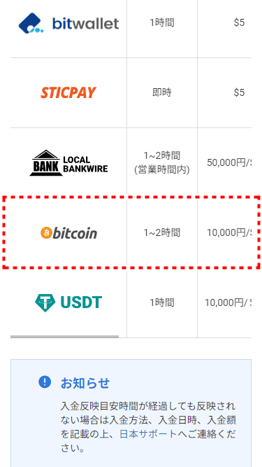 LAND_入金_bitcoin入金を選択_mb10