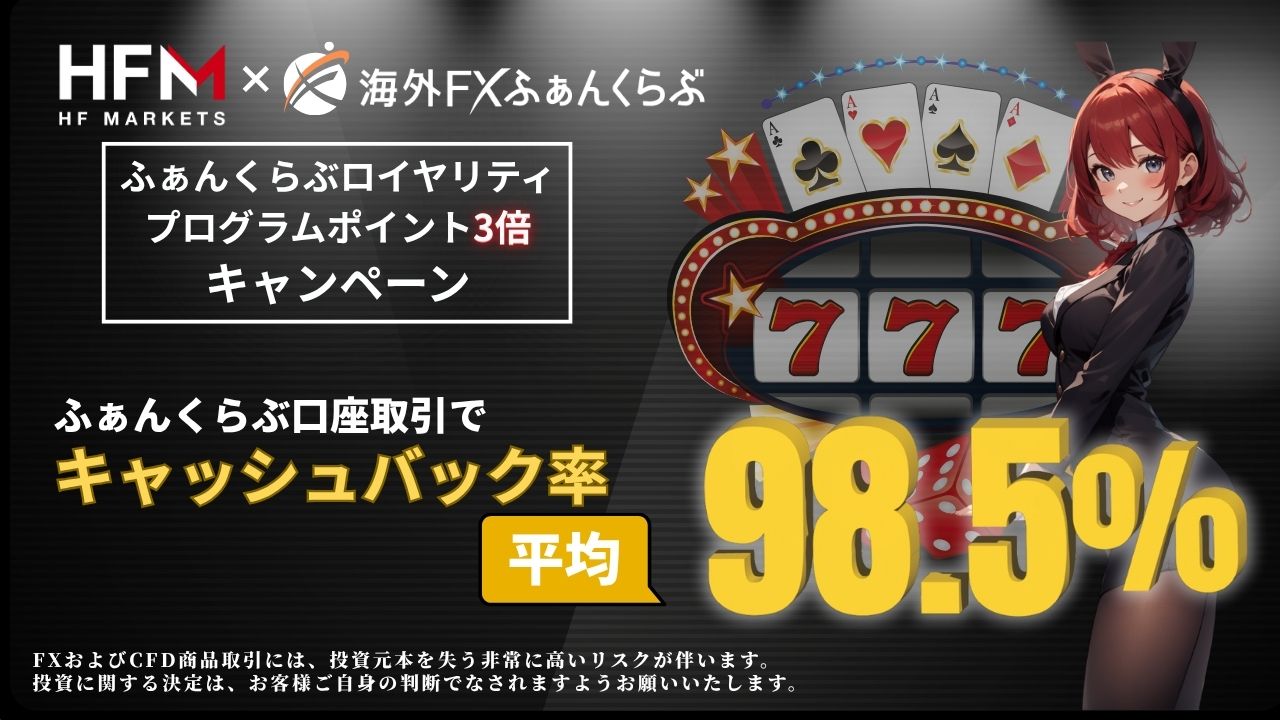 HFMタイアップふぁんくらぶロイヤリティプログラム3倍キャンペーン
