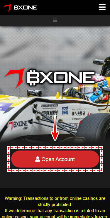 BXONE_口座開設_アカウント作る_mb1