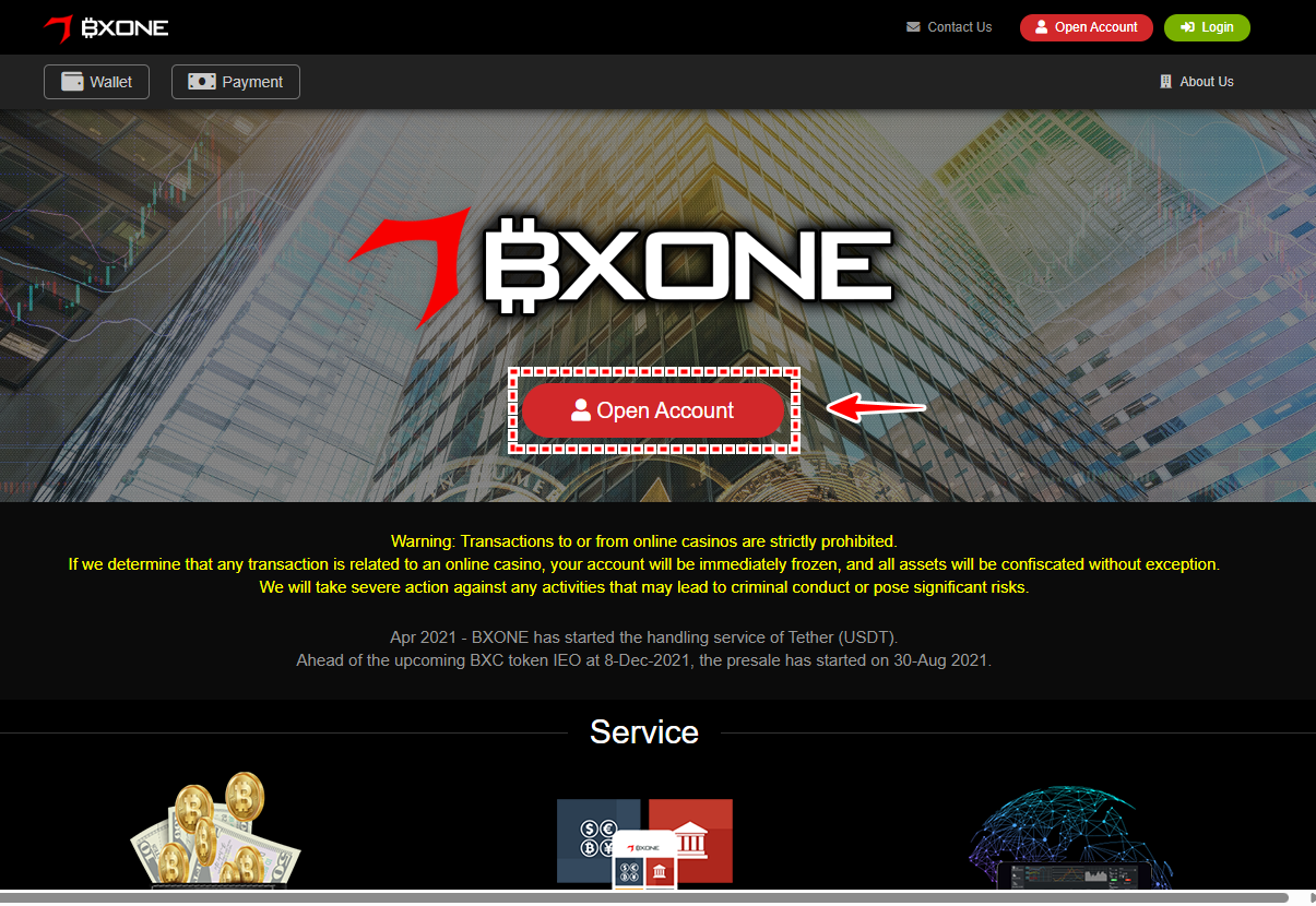 BXONE_口座開設_アカウント作る_pc1