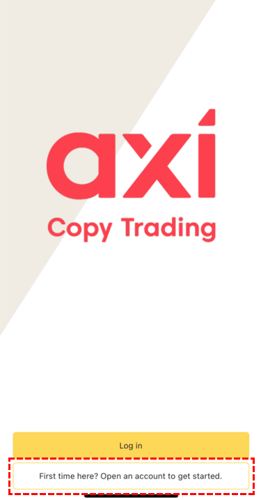 Axiコピートレード登録