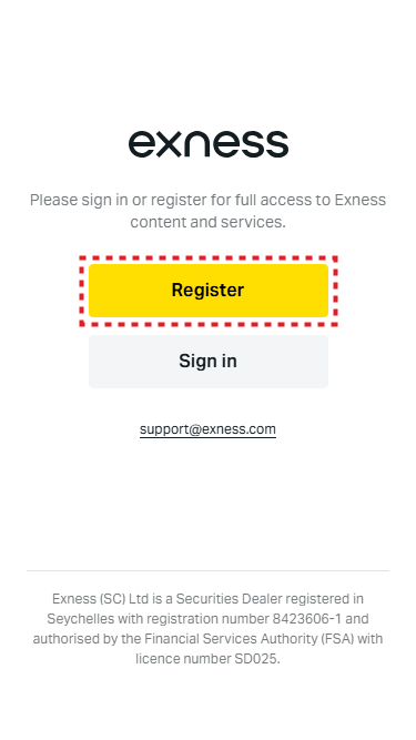 Exness口座開設_最初タップ画面_mb