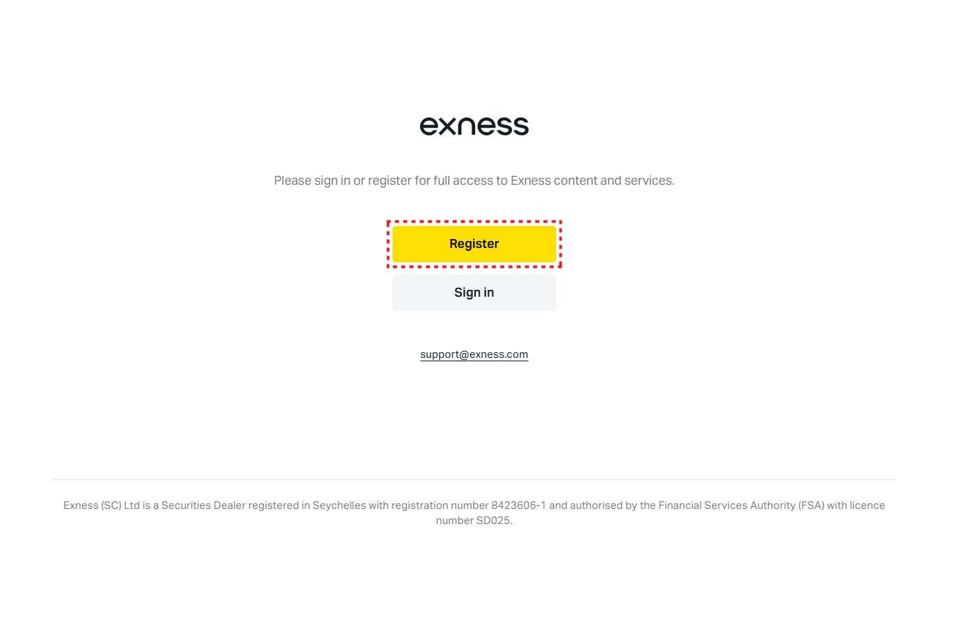 Exness口座開設_最初クリック画面_pc